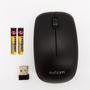 Imagem de Mouse Sem Fio Com Pilha Alcance de 10 Metros MS-S22 Preto - Exbom