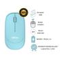 Imagem de Mouse Sem Fio Compacto 3 Botões 1000 Dpi Azul Color Letron