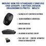 Imagem de Mouse Sem Fio Design Ergonômico Standard Usb Preto