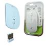 Imagem de Mouse Sem Fio Escritório Ergonômico Conector USB Cor Branco