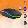 Imagem de Mouse Sem Fio Led Rgb 2.4 Ghz Wirelles Recarregável M-EL-2103