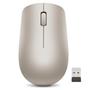 Imagem de Mouse sem fio Lenovo 530 com bateria, Nano USB de 2,4 GHz, sensor óptico de 1200 DPI, ergonômico para mão esquerda ou direita, leve, GY50Z18988, amêndoa