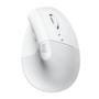 Imagem de Mouse sem fio logitech ergonomico vertical lift off white