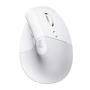 Imagem de Mouse Sem Fio Logitech Lift, 4000 DPI, 6 Botões, Bluetooth, Ergonômico, USB, Branco - 910-006469