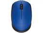 Imagem de Mouse sem fio Logitech M170 com Design Ambidestro Compacto, Conexão USB e Pilha Inclusa - Azul