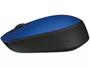 Imagem de Mouse sem fio Logitech M170 com Design Ambidestro Compacto, Conexão USB e Pilha Inclusa - Azul