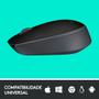 Imagem de Mouse sem fio Logitech M170 Compacto USB Preto 910-004940