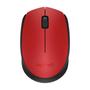Imagem de Mouse sem fio logitech m170 vermelho