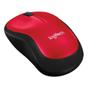Imagem de Mouse sem fio Logitech M185 com Design Ambidestro Compacto, Conexão USB e Pilha Inclusa, Vermelho - 910-003635