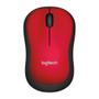 Imagem de Mouse sem fio Logitech M185 com Design Ambidestro Compacto, Conexão USB e Pilha Inclusa, Vermelho - 910-003635