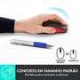 Imagem de Mouse sem fio Logitech M190 com Design Ambidestro de Tamanho Padrão, Conexão USB e Pilha Inclusa