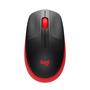 Imagem de Mouse sem fio Logitech M190 com Design Ambidestro de Tamanho Padrão, Conexão USB e Pilha Inclusa