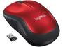 Imagem de Mouse sem Fio Logitech Óptico 1000DPI 3 Botões M185 Vermelho
