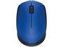 Imagem de Mouse sem Fio Logitech Óptico 1000DPI M170 - 3 Botões Azul