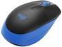 Imagem de Mouse sem Fio Logitech Óptico 1000DPI - M190 Azul Original