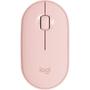 Imagem de Mouse sem fio Logitech Pebble M350 com Clique Silencioso, Design Slim Ambidestro, USB ou Bluetooth, Pilha Inclusa, Rosa - 910-005769