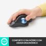 Imagem de Mouse sem fio Logitech Trackball ERGO M575 Controle Fácil do Polegar, Design Ergonômico, Conexão Bluetooth e USB - 910-005869