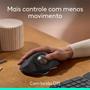 Imagem de Mouse sem Fio Logitech Trackball MX Ergo S,  Bluetooth e USB Logi Bolt, 6 Botões Programáveis com Ajuste de Ângulo, Preto - 910-007261