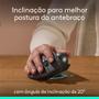 Imagem de Mouse sem Fio Logitech Trackball MX Ergo S,  Bluetooth e USB Logi Bolt, 6 Botões Programáveis com Ajuste de Ângulo, Preto - 910-007261