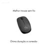 Imagem de Mouse Sem Fio Multilaser 1200dpi Wireless Preto Usb Conforto
