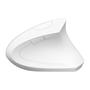 Imagem de Mouse Sem Fio Recarregável 2.4 Ghz Vertical Ergonomico Ortopedico Power Fit 1600 Dpi Branco Usb - Pm300