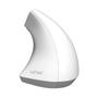 Imagem de Mouse Sem Fio Recarregável 2.4 Ghz Vertical Ergonomico Ortopedico Power Fit 1600 Dpi Branco Usb - Pm300