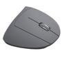 Imagem de Mouse sem Fio Recarregavel 2.4 GHZ Vertical Ergonomico Ortopedico Power FIT 1600 DPI Cinza USB - PM300