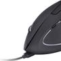 Imagem de Mouse Sem Fio Recarregavel 2.4 Ghz Vertical Ergonomico Ortopedico Power Fit 1600 Dpi Preto Usb - Pm300