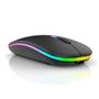 Imagem de Mouse sem Fio Recarregável RGB com 4 Botões 1600DPI Slim PRO A6 R8  Letron