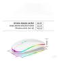 Imagem de Mouse Sem Fio Recarregável Wireless 2 Em 1 Óptico Compativel Para Pc