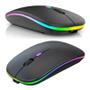 Imagem de Mouse Sem Fio Recarregável Wireless Bluetooth Led Rgb 2.4Ghz