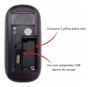 Imagem de Mouse Sem Fio Sensor Òptico Usb Prático Para Computador - Altomex