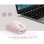 Imagem de Mouse Sem Fio Silencioso 2.4G - Receptor USB Portátil (Rosa)