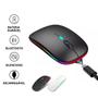 Imagem de Mouse Sem Fio USB Recarregável Bluetooth RGB: Explore os Cores