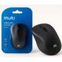 Imagem de Mouse Sem Fio Wireless 2.4ghz 1200 DPI Multilaser Adaptador Ergonômico Slim Notebook Pc Preto Usb