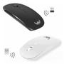 Imagem de Mouse Sem Fio Wireless Bluetooth Óptico Computador Branco 
