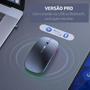 Imagem de Mouse Sem Fio Wireless Bluetooth Recarregável Led Rgb 2.4ghz Color