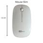 Imagem de Mouse Slim Sem Fio USB Branco MbTech Ref: MB54118