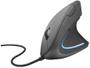 Imagem de Mouse Trust Vertical Ergonômico Verto, LED Azul, 6 Botões - 22885
