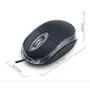 Imagem de Mouse Usb Com Fio Óptico Black Led vermelho Pc Notebook