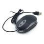 Imagem de Mouse Usb Com Fio Óptico Black Led vermelho Pc Notebook
