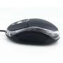Imagem de Mouse Usb Com Fio Óptico Black Led vermelho Pc Notebook