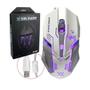 Imagem de Mouse Usb Gamer 7D Com Iluminação Rgb Gm-600 X Soldado Infokit - Branco