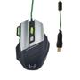 Imagem de Mouse Usb Gamer Warrior Rayner Preto/Verde Com Mousepad MO207 Multilaser