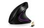 Imagem de Mouse Vertical Sem Fio Wireless e Bluetooth 2400dpi  Design Ergonômico, Alta Precisão, Bateria Recarregável e Botões Programáveis  Compatí