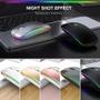 Imagem de Mouse Wireless Recarregável Led Rgb 2.4 Ghz Sem Fio Barato
