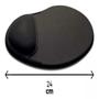 Imagem de Mousepad ergonomico com suporte pulso mouse pad gel descanso neoprene home office escritorio