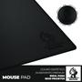 Imagem de MousePad Gamer Preto De material sintético 25x20 60x40 90x40 DeskPad + Porta Copos