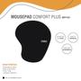 Imagem de Mousepad Gel Confort Plus Oex MP101 Preto