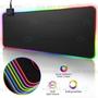 Imagem de Mousepad Grande Gamer Borda Led Rgb 80X30Cm